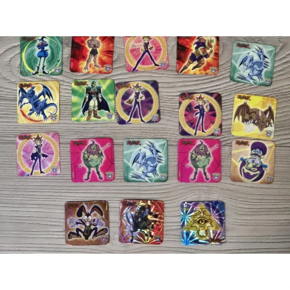 Yugioh 1996 Panini‎ STAKS Magnets Bundle Of 28 STAKS - 3 Holo RARE Lot